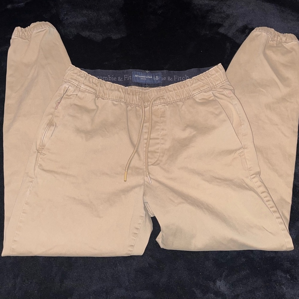 Boys Abercrombie & Fitch Tan Chino Jogger Fit